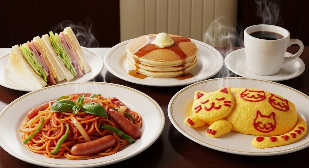 摩訶不思議食堂の喫茶店の日セット