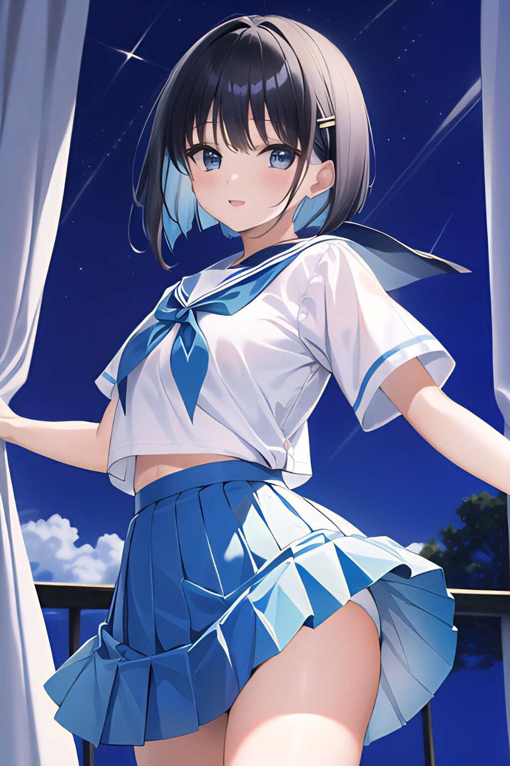 Blue Sailor Waving Dance