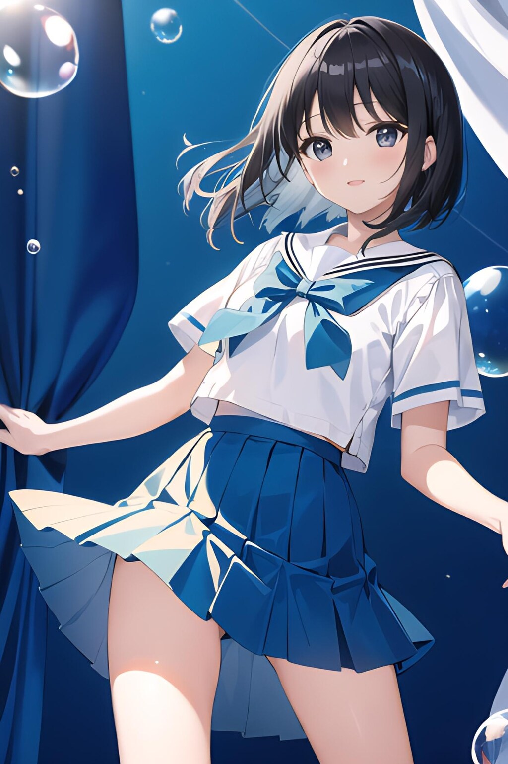 Blue Sailor Waving Dance