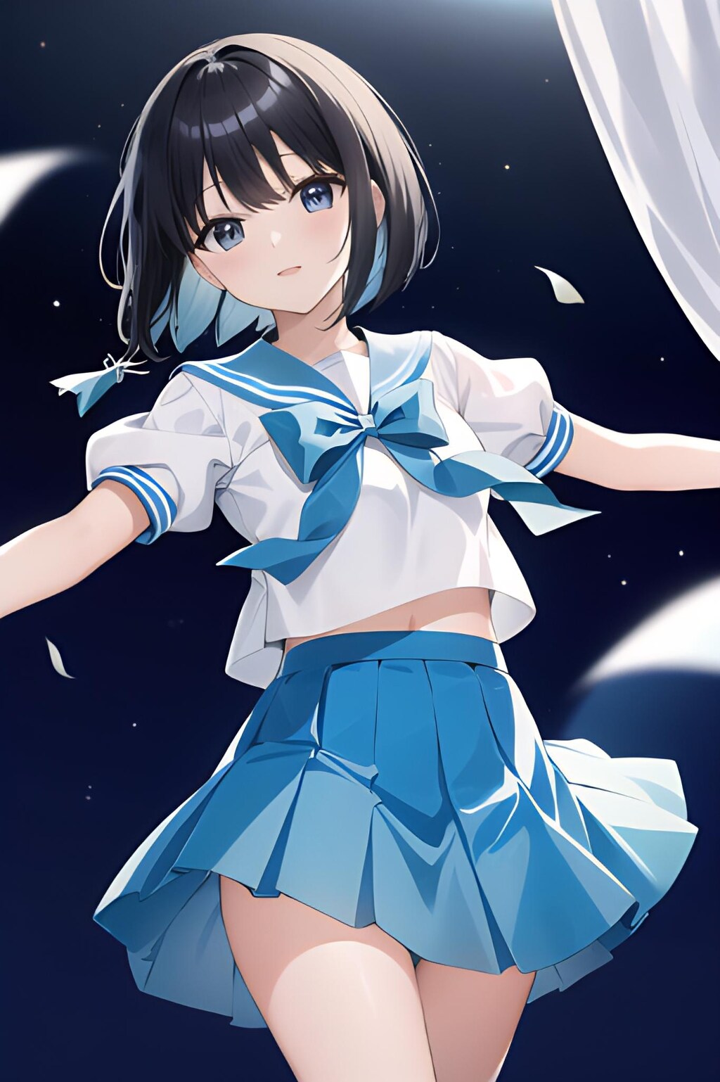 Blue Sailor Waving Dance