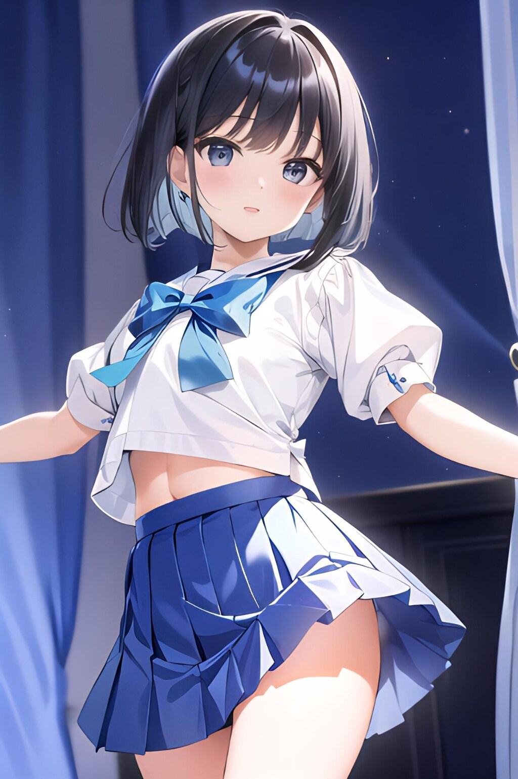 Blue Sailor Waving Dance
