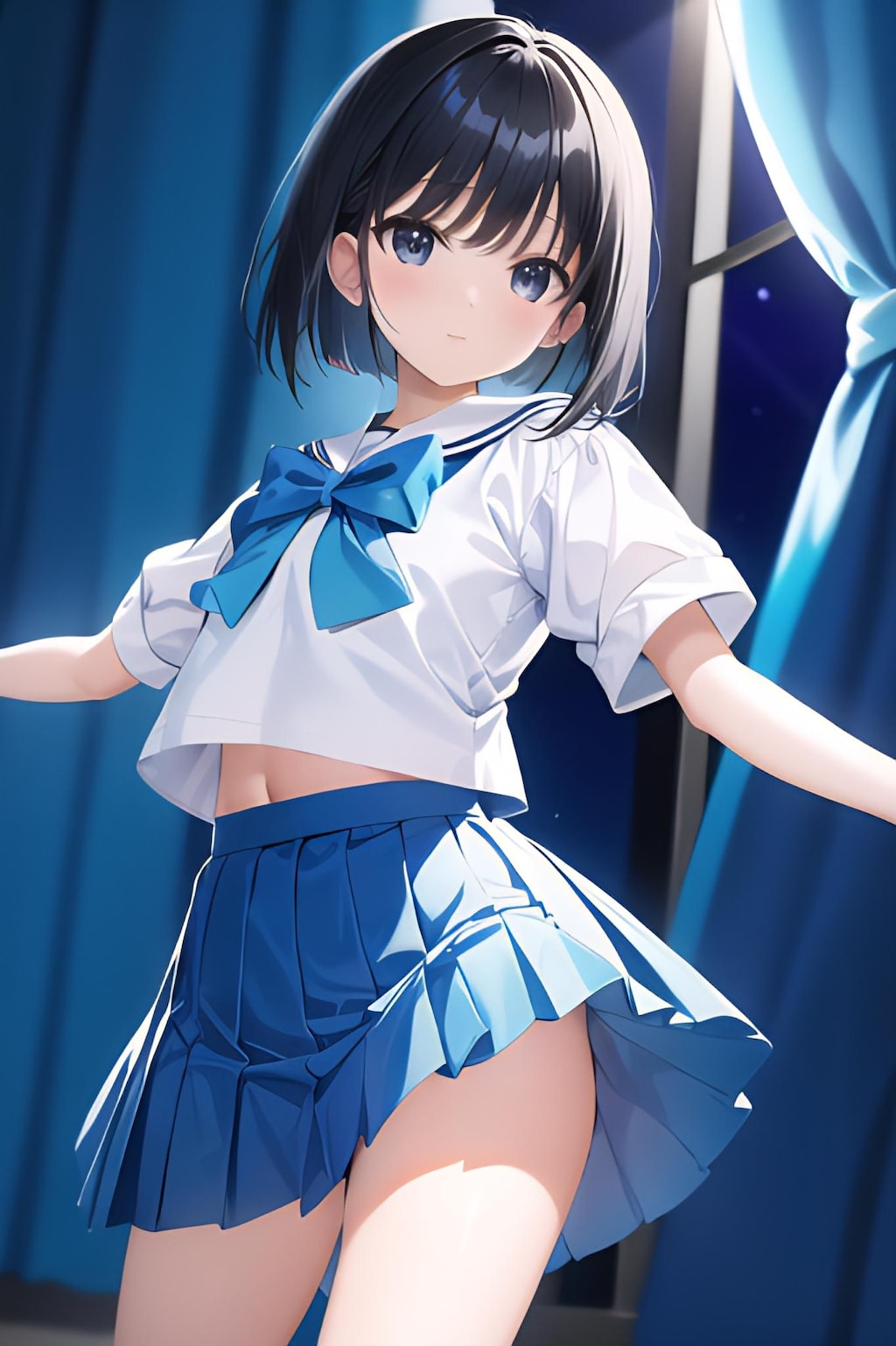 Blue Sailor Waving Dance