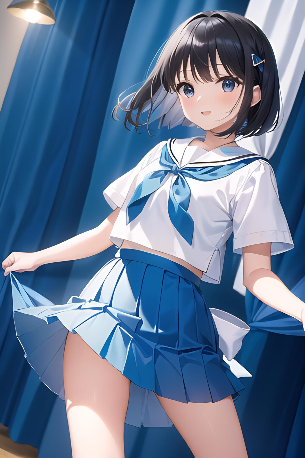 Blue Sailor Waving Dance