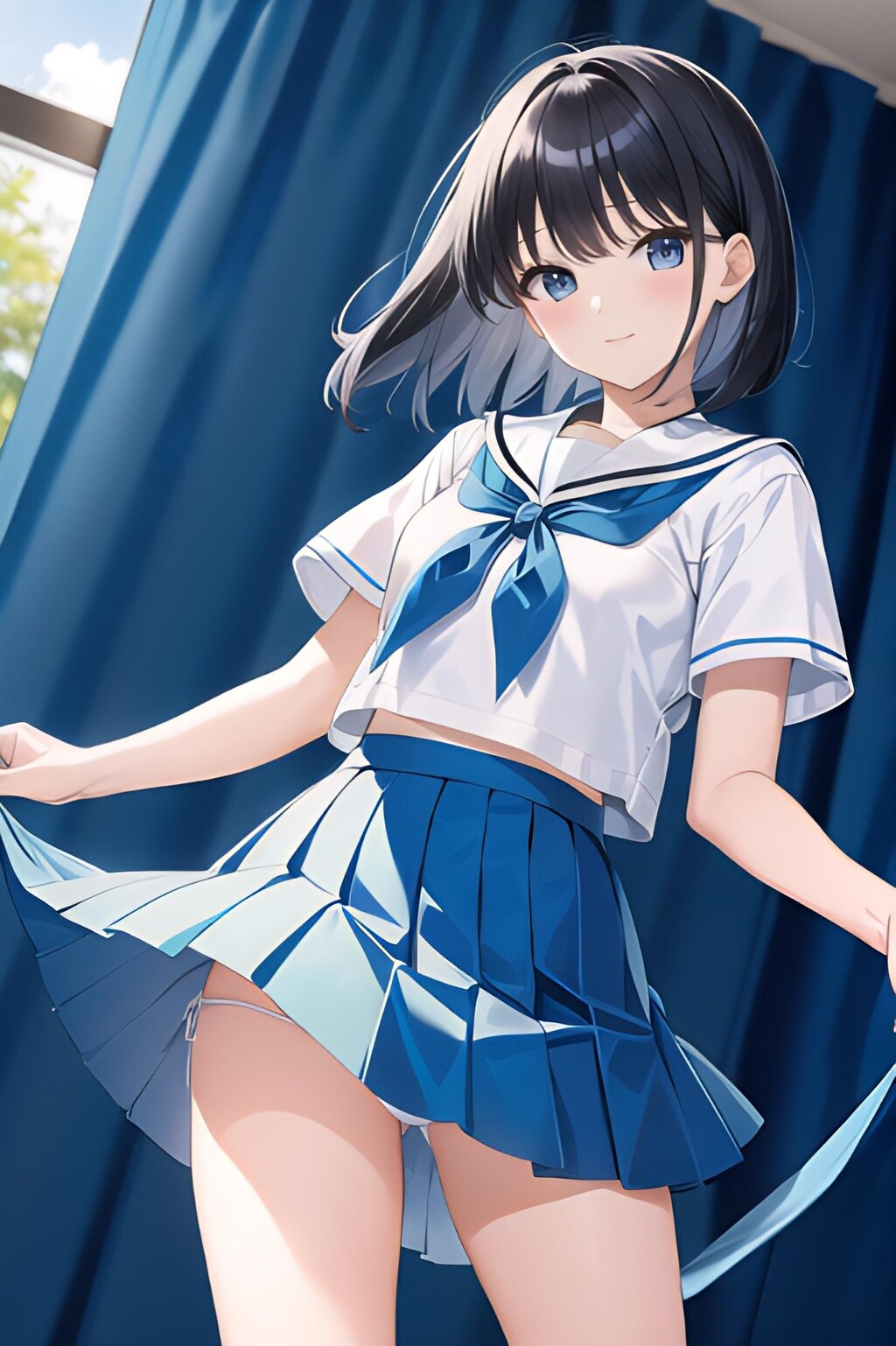 Blue Sailor Waving Dance