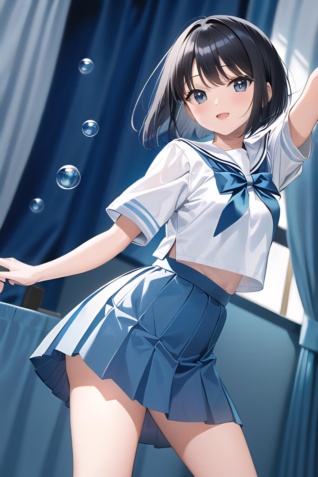 Blue Sailor Waving Dance