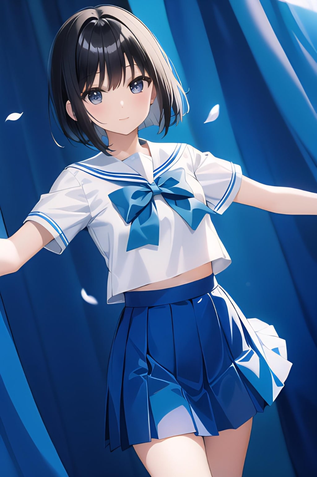 Blue Sailor Waving Dance