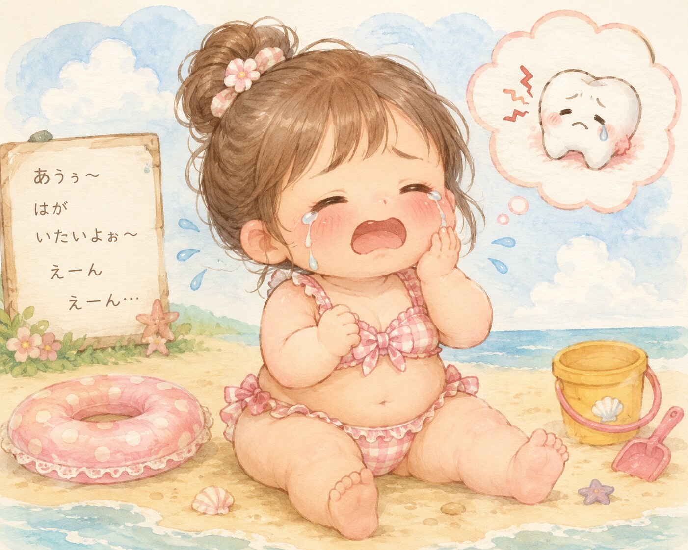 むちむち水着ちゃんのむし歯