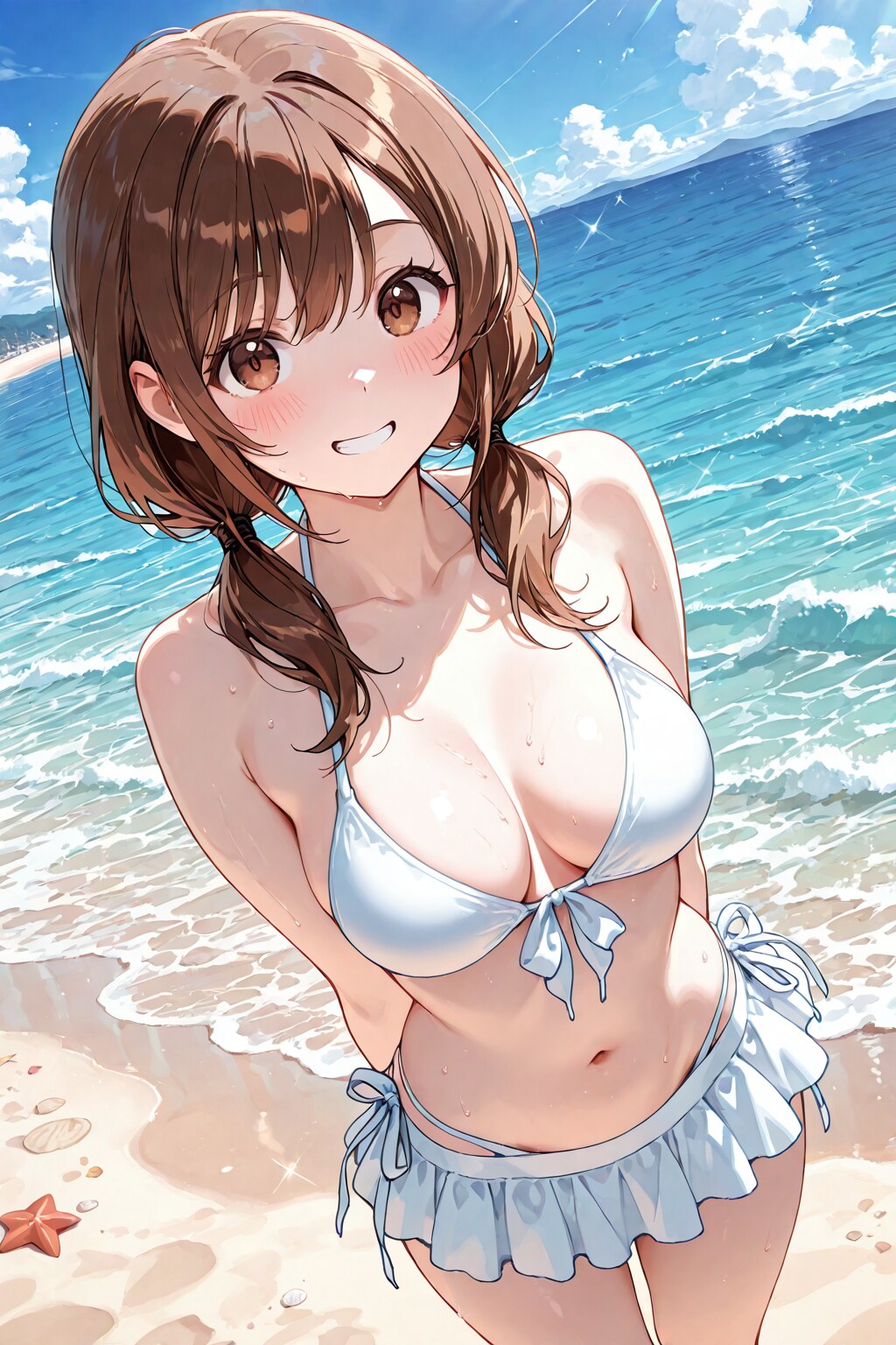 白い水着の絵海ちゃん