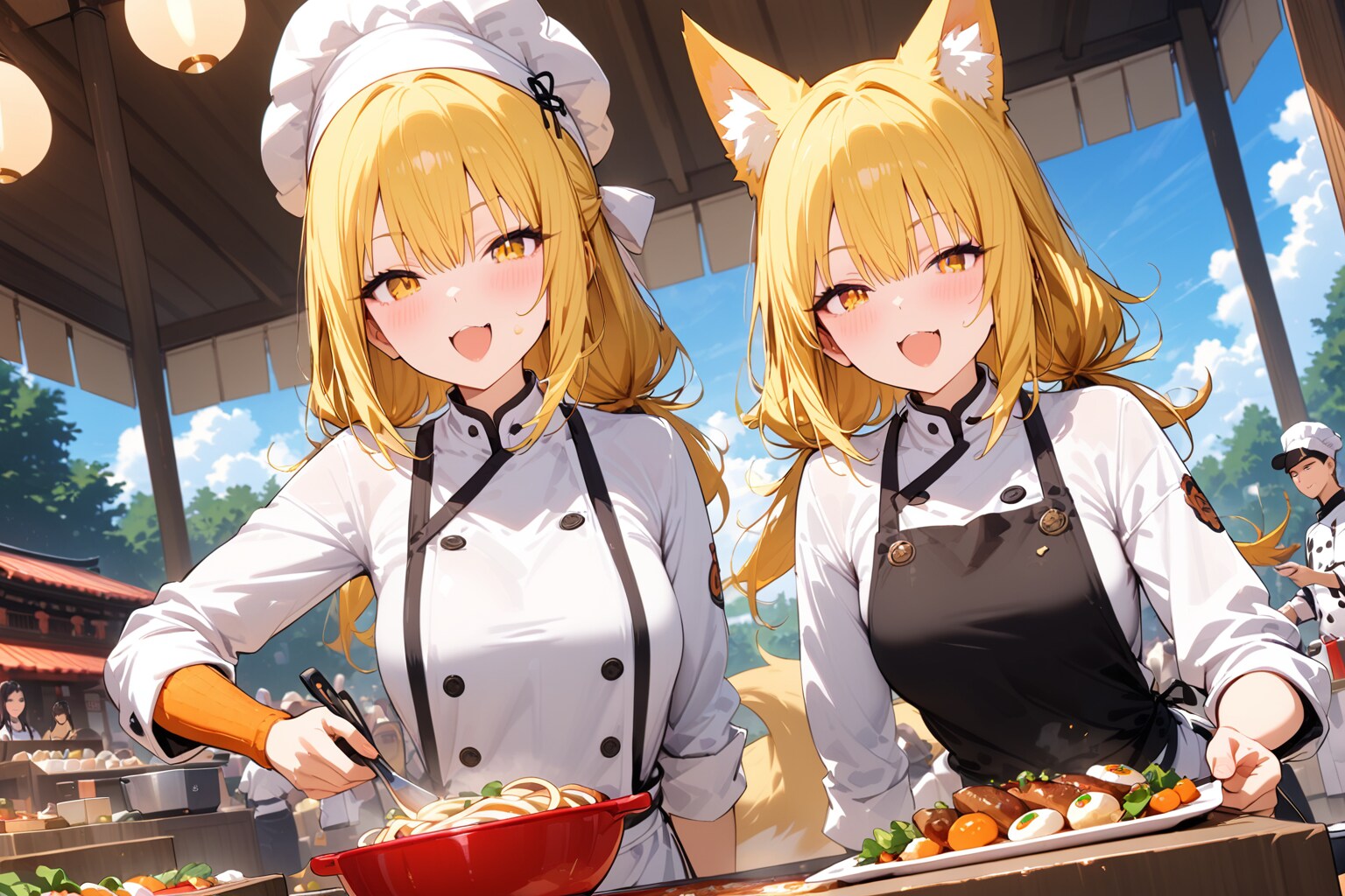 きつねうどんも提供しています | の人気AIイラスト・グラビア