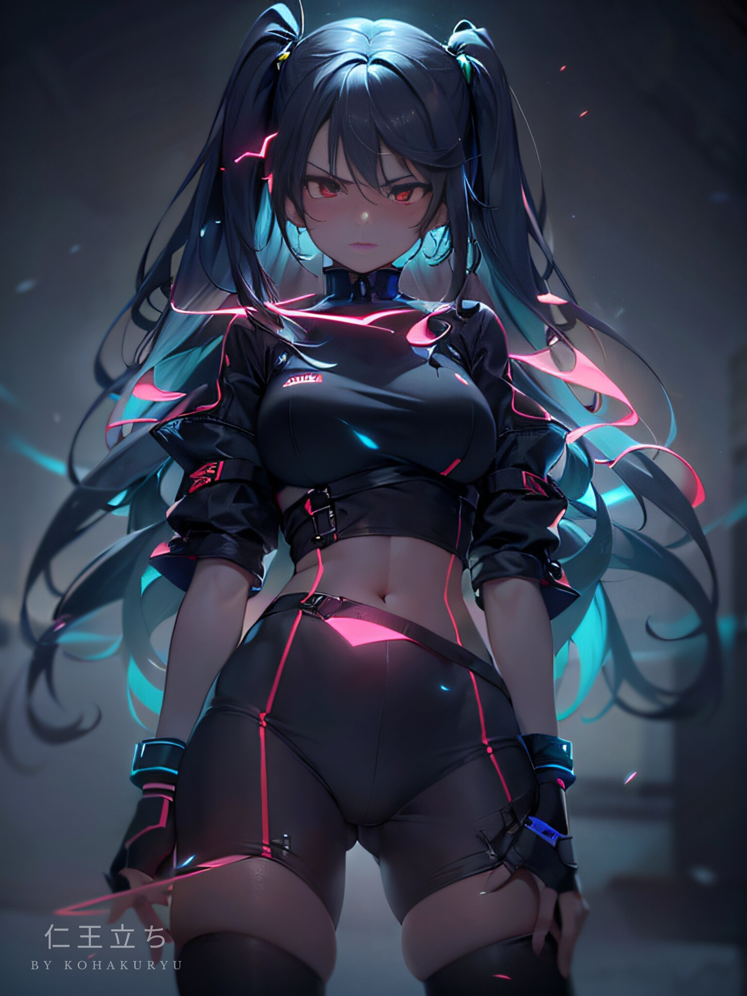 仁王立ち