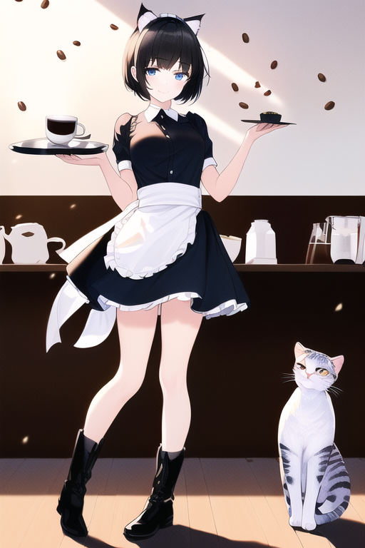 猫カフェの猫耳店員