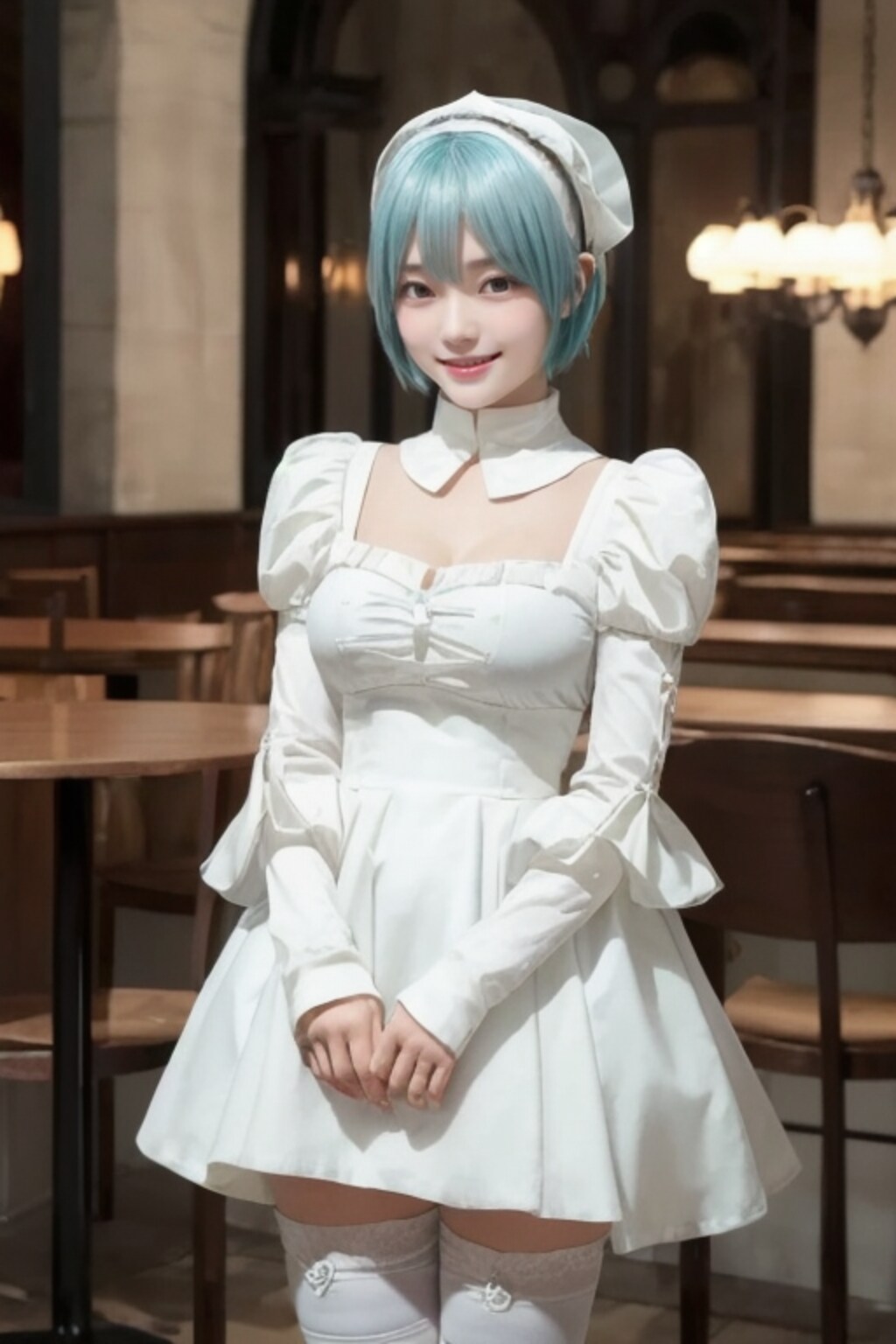 前髪カフェの看板娘