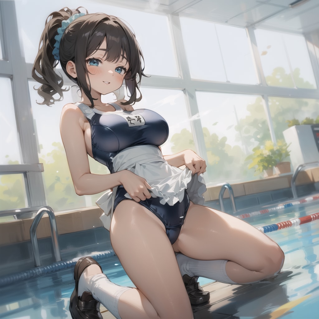 スク水エプロン②