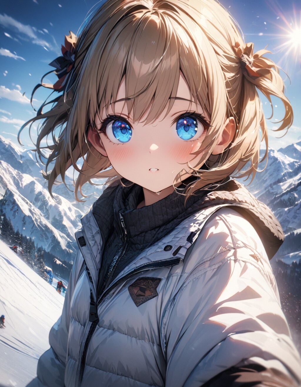 白銀世界と太陽