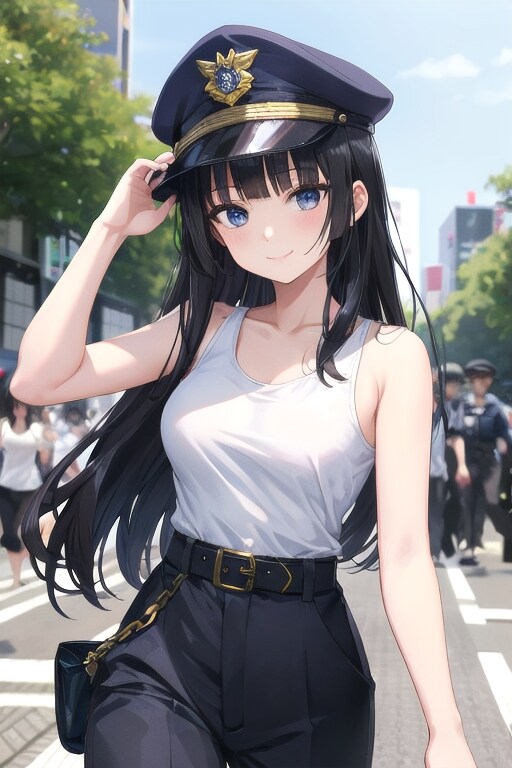 かっこかわいい婦警愛崎咲綺の皇居ランニング