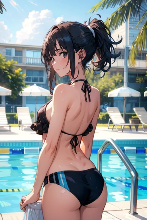 競泳水着ではなくビキニを着ちゃった女の子　失敗集