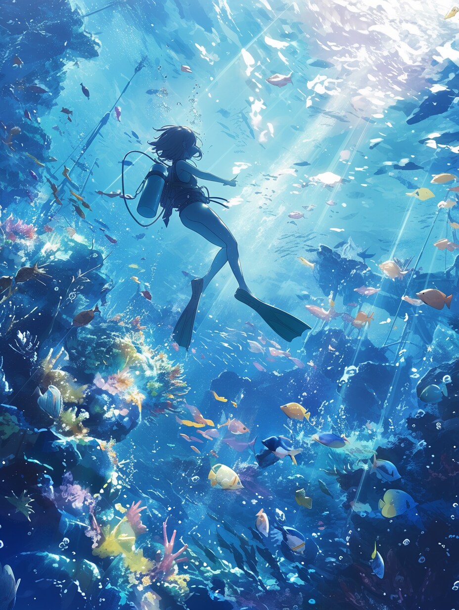 ダイビング | の人気AIイラスト・グラビア