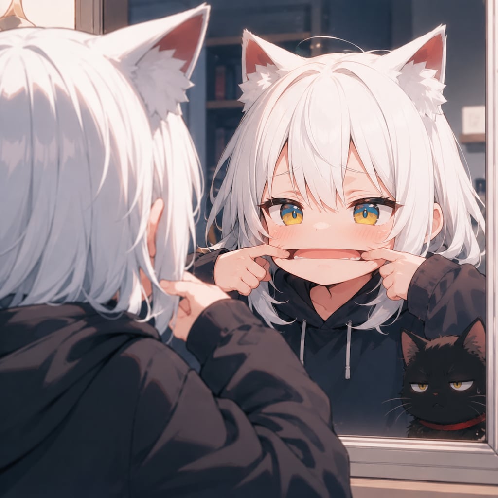 何をやっとるんだ…(黒猫)