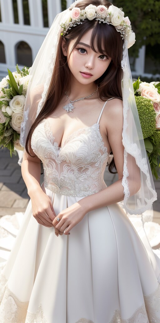 ウェディングドレスのお姉さん