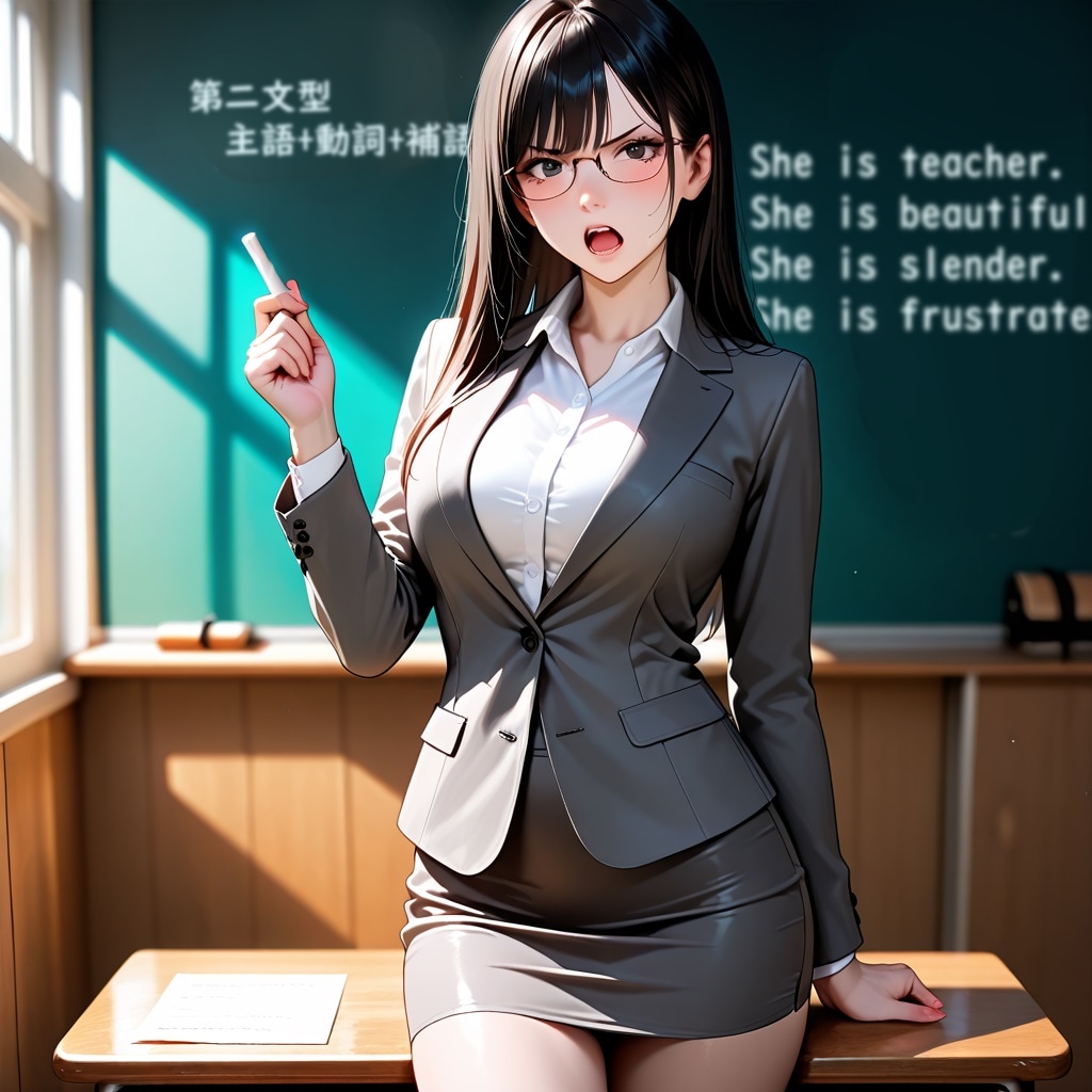 せっ、先生！これって何の補習ですか。はぁ、英文法に決まってるでしょ！