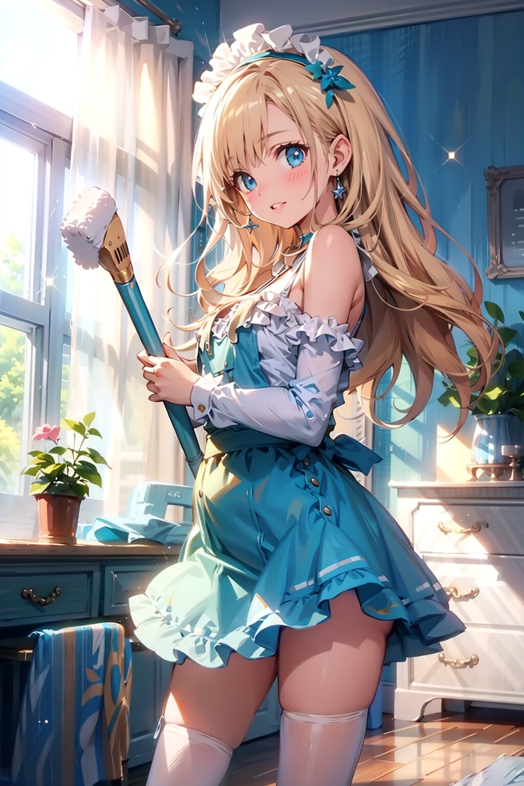 ギリギリ大掃除メイドさん(ちちぷい生成機能)