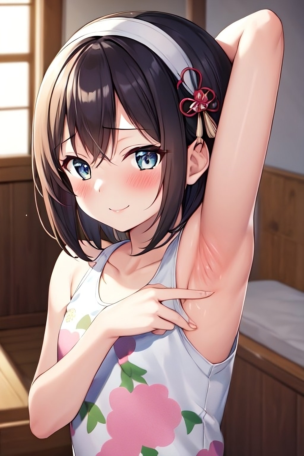 腋見せのポーズ 086