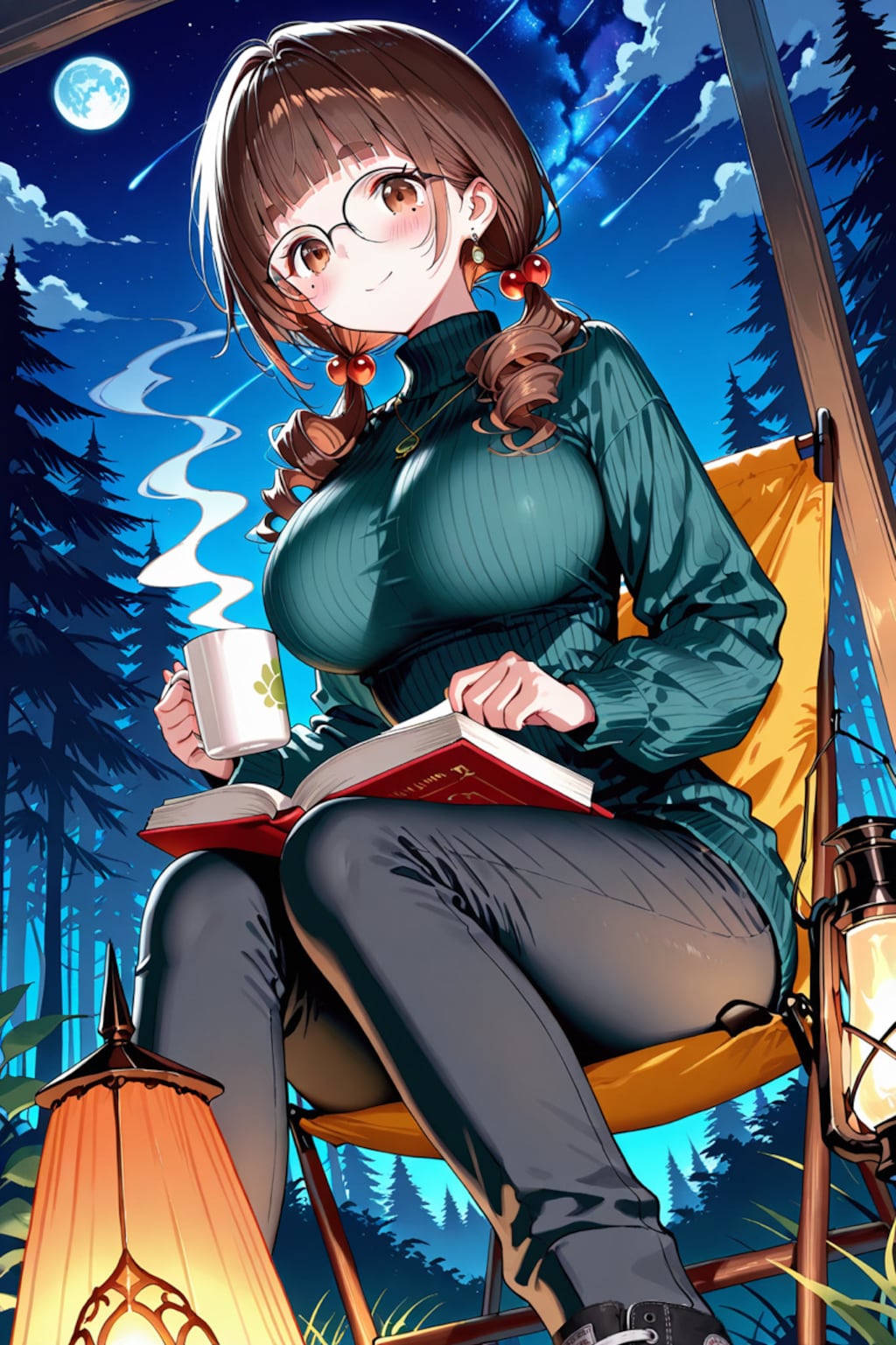 森でのんびり読書タイム