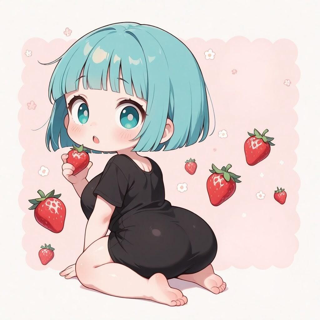 イチゴとめぐちゃん