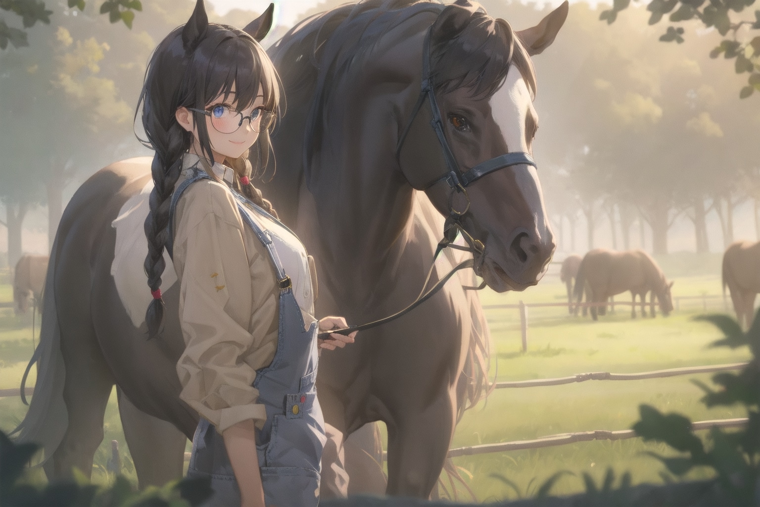 牧場の朝は早い | の人気AIイラスト・グラビア