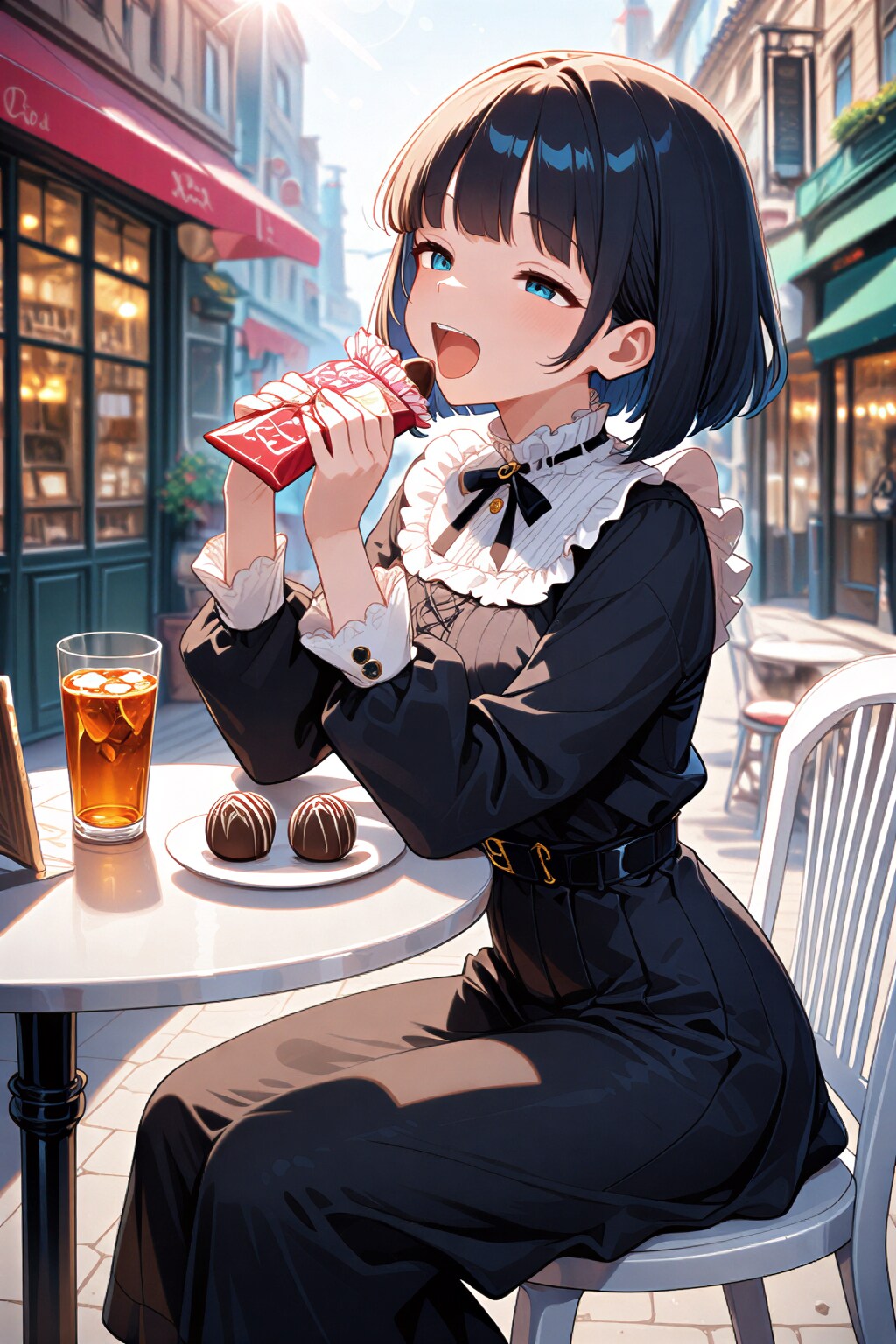 大好物にはからっきし弱い黒髪さん