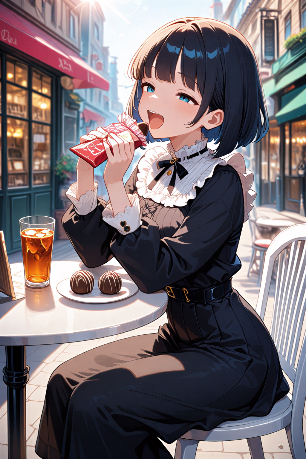 大好物にはからっきし弱い黒髪さん