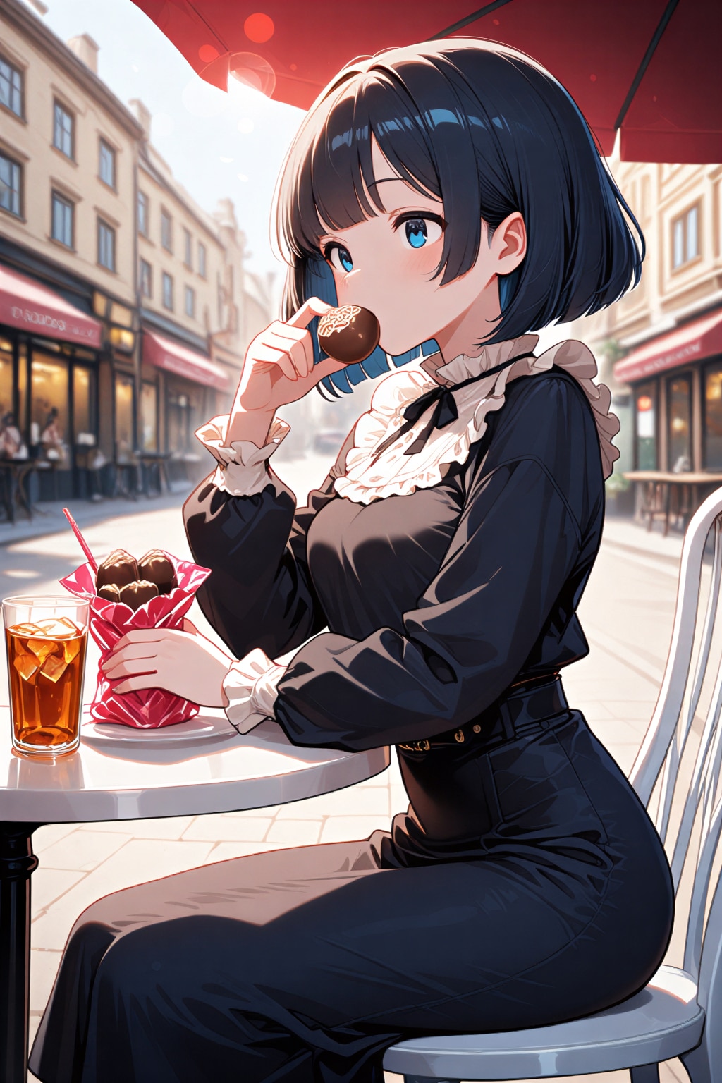 大好物にはからっきし弱い黒髪さん
