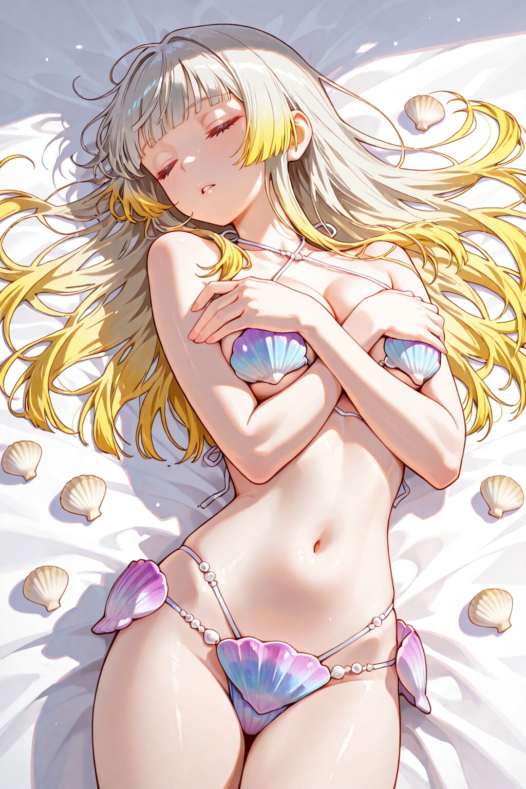 眠る美女①