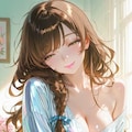 うふふ❤️おはよう❤️寝起きだからそんなに見られると恥ずかしいわ❤️ 2枚目