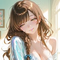 うふふ❤️おはよう❤️寝起きだからそんなに見られると恥ずかしいわ❤️ 4枚目