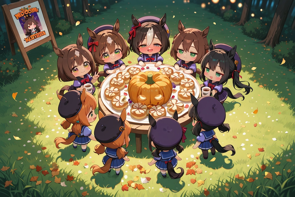 ハロウィンのお菓子は当日な-。