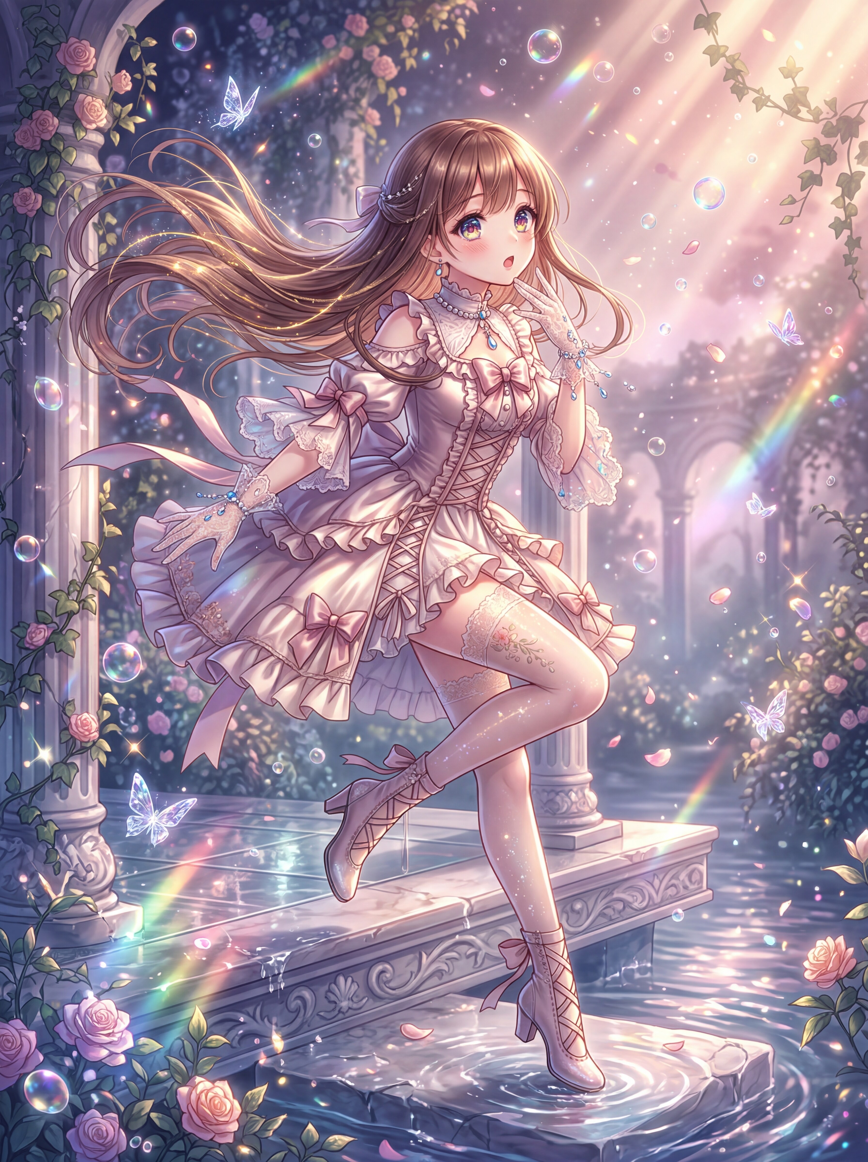 泡沫の幻想庭園 | の人気AIイラスト・グラビア