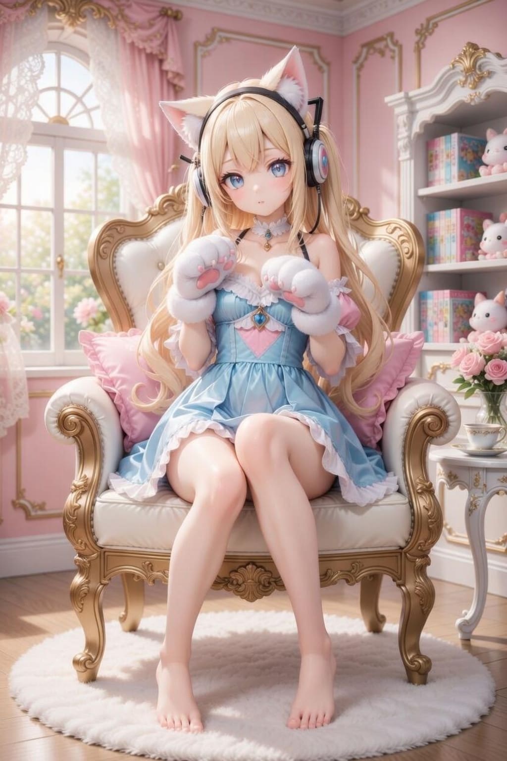 猫耳フィギュア　ガーリーコーデ