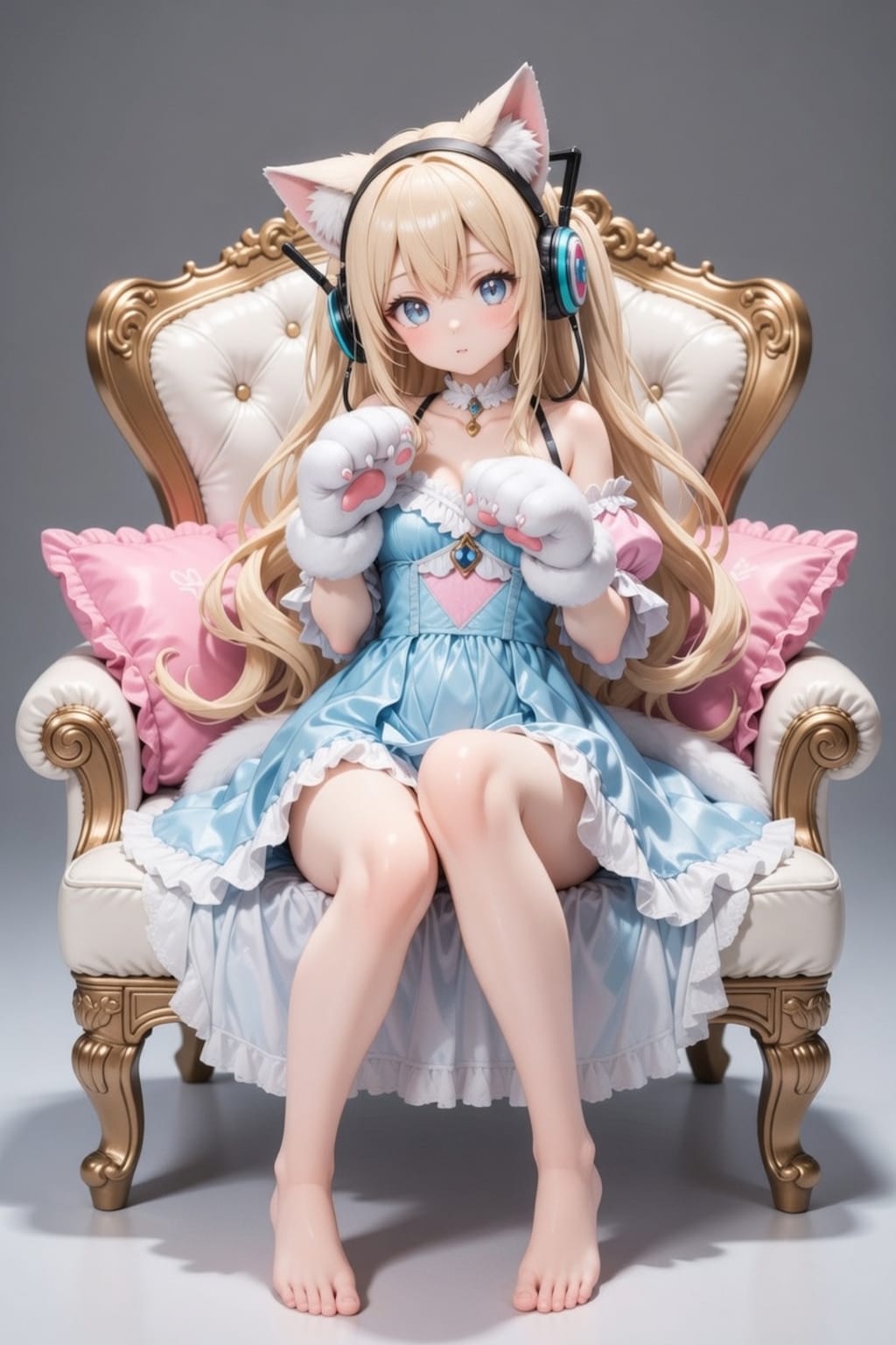 猫耳フィギュア　ガーリーコーデ