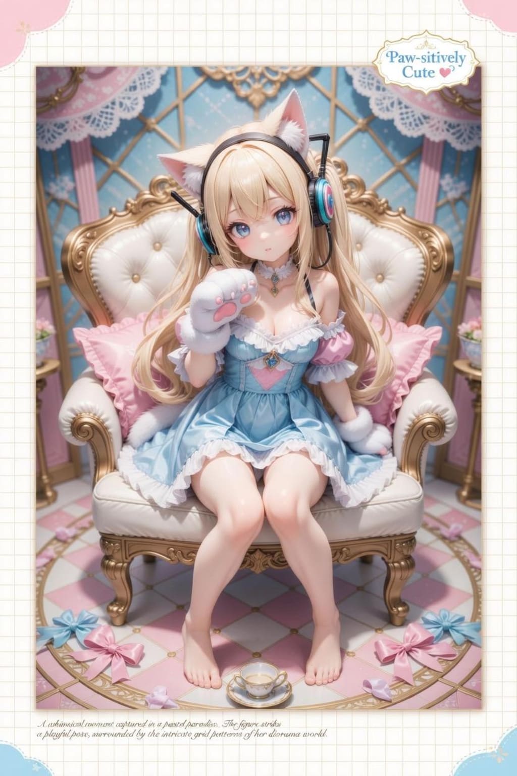 猫耳フィギュア　ガーリーコーデ