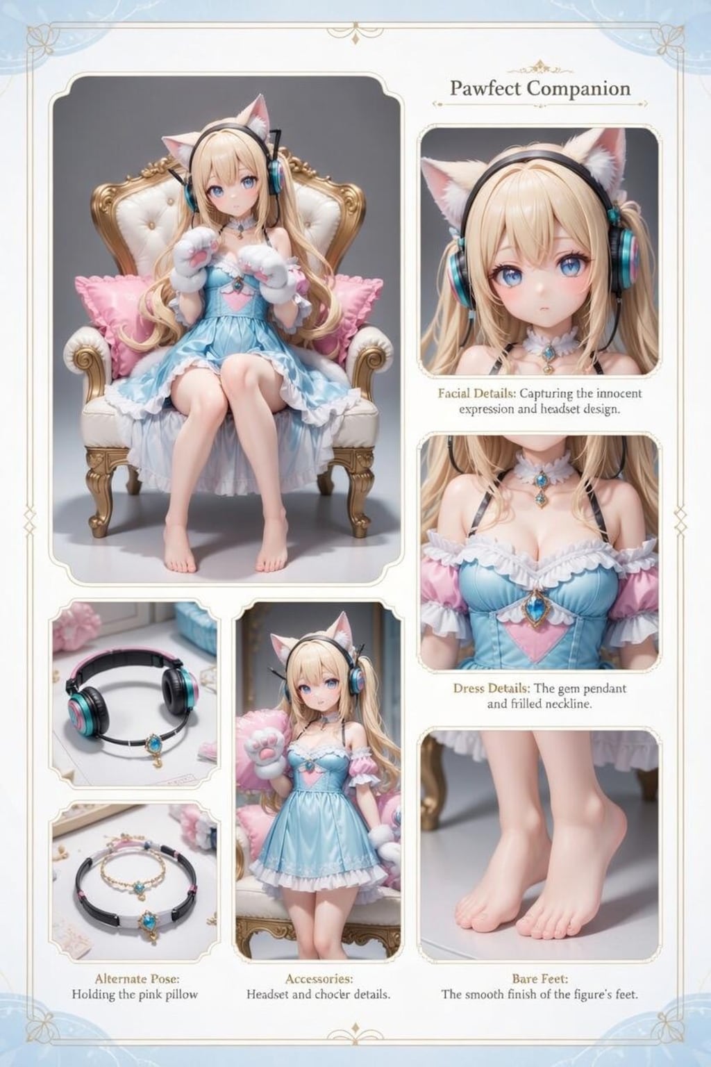 猫耳フィギュア　ガーリーコーデ