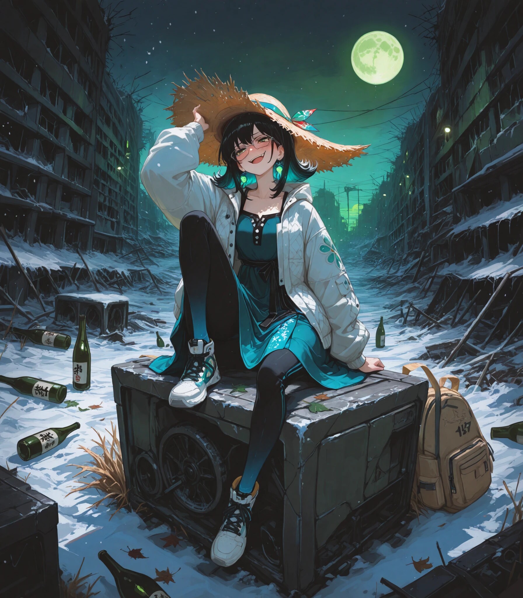 [suno + vo.賽銭子]『崩壊世界を飲み歩き』2nd season OP "it was metropolis ...and drunken drifter"