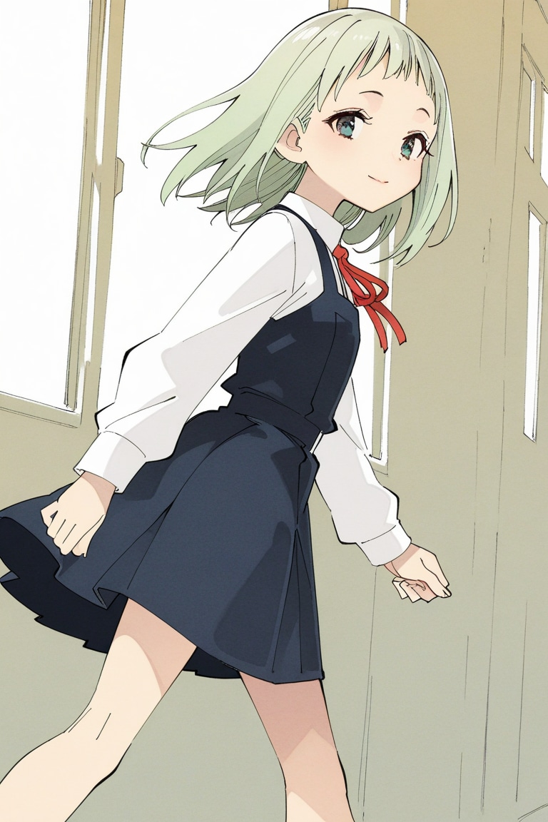 颯爽と歩く前髪ぱっつんちゃん | の人気AIイラスト・グラビア