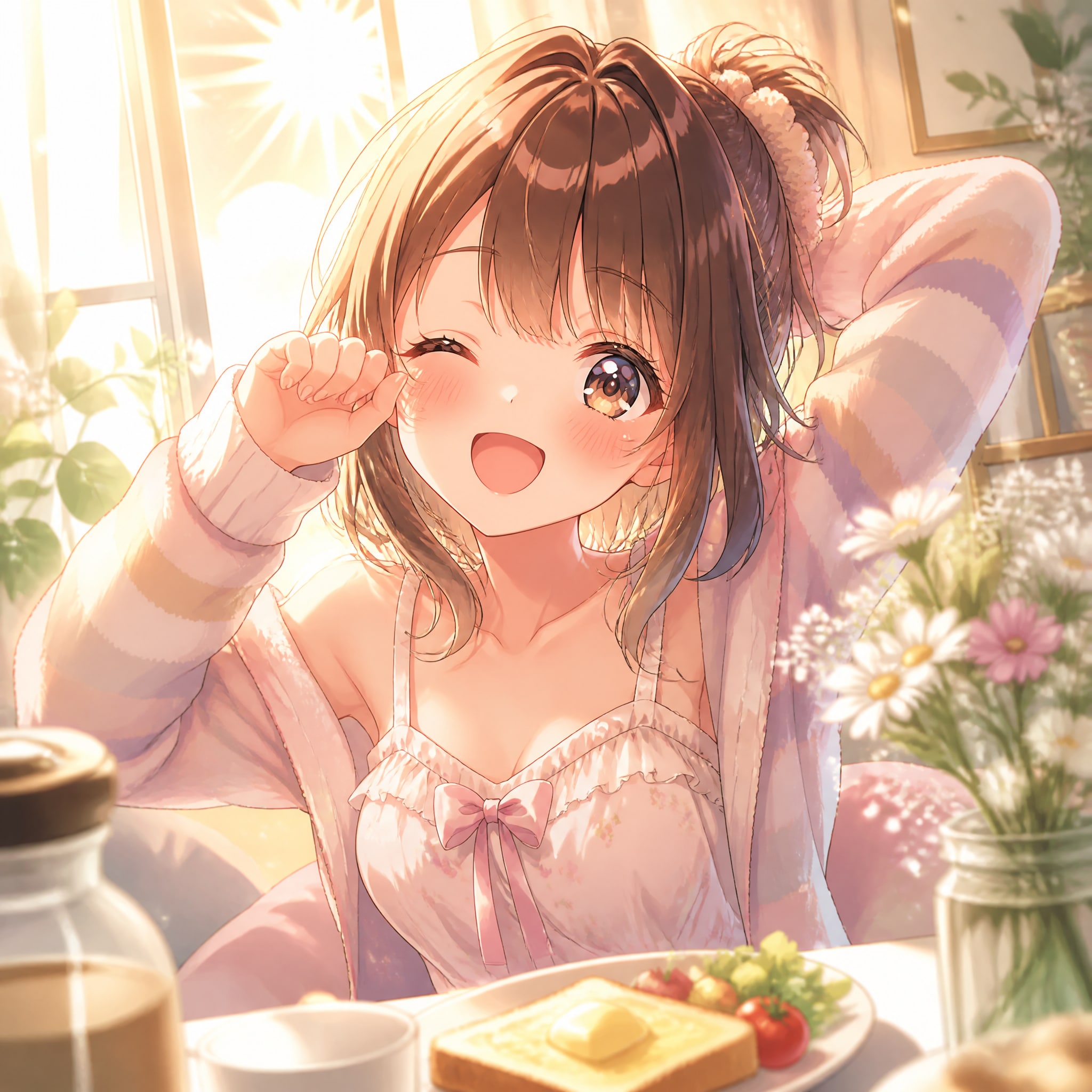 おはよう（２０）3時のアイドル　GPTimages2.0 | の人気AIイラスト・グラビア