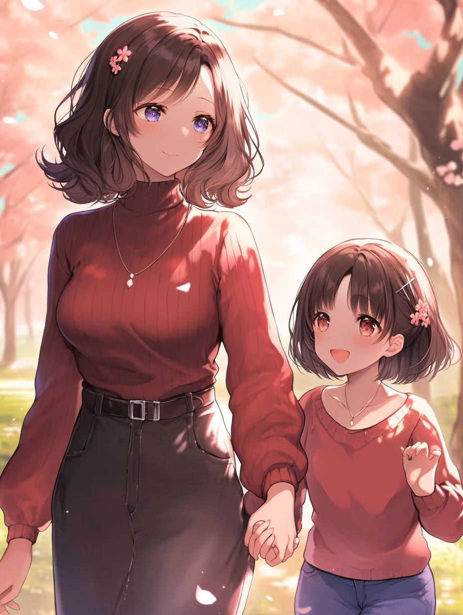 母と娘314 | の人気AIイラスト・グラビア