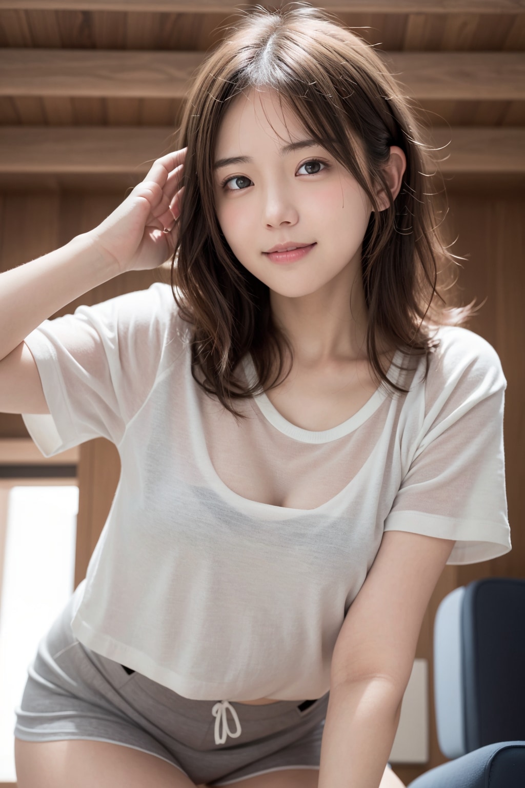 ショートパンツの女性いろいろ