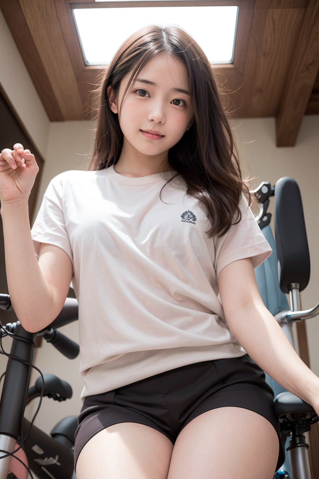 ショートパンツの女性いろいろ