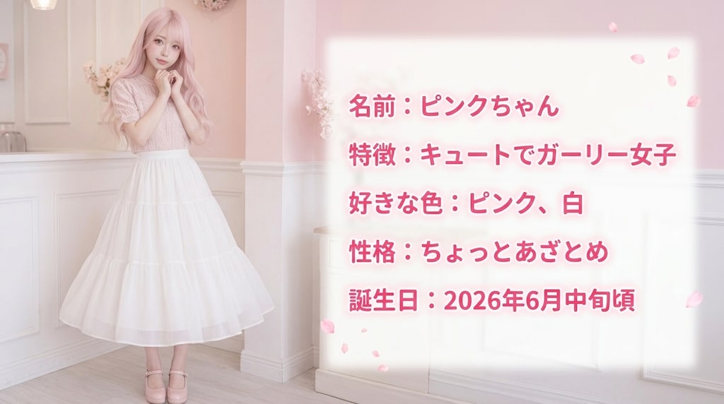 れい、レッド姐さん、リーフちゃん、かえるちゃん、ピンクちゃん、水ちゃん紹介（６枚）