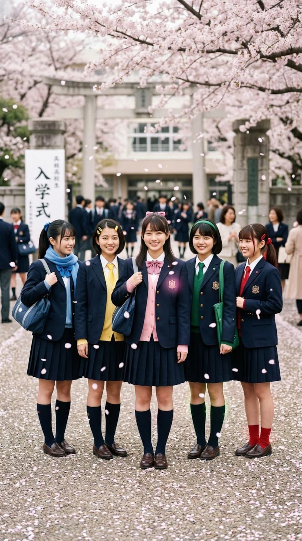 入学式（戦隊ヒロイン風）