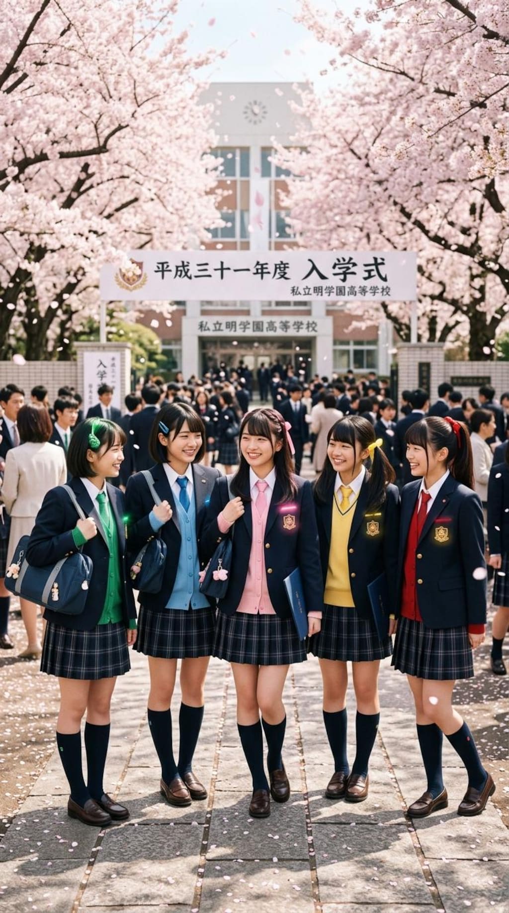 入学式（戦隊ヒロイン風）